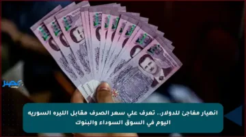 انهيار مفاجئ للدولار.. تعرف على سعر الصرف مقابل الليرة السورية اليوم في السوق السوداء والبنوك